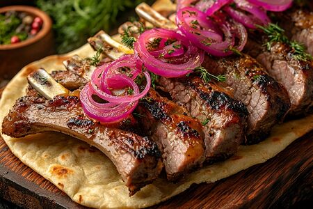 Шашлык из свиных ребер