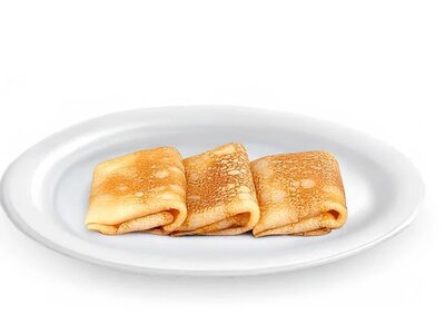 Блинчики с грибами и луком