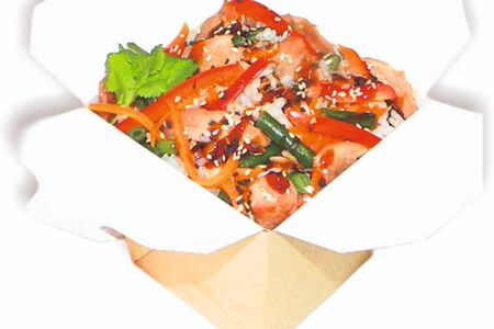 Рис со свининой терияки