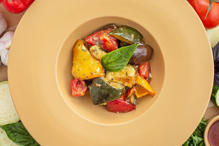 Салат из печеных овощей