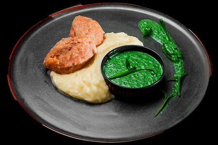 Куриная котлета с пюре