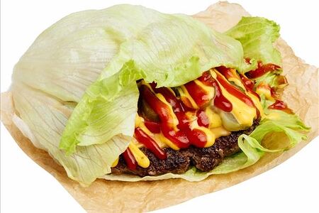 Бургер в листьях