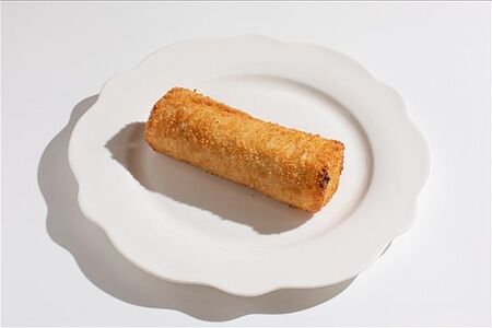 Блинчик с начинкой из яблок и брусники