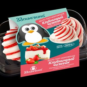 Бенто-торт Клубничный чизкек