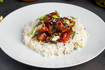 Рис с курицей и овощами