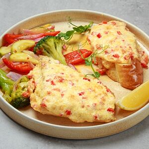 Филе судака под сырной корочкой