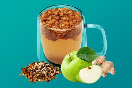 Медовое яблоко с имбирем