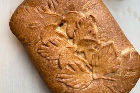 Постный пирог с грибами и картофелем