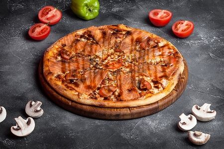 С лососем терияки