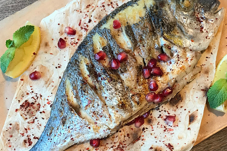 Дорадо на мангале