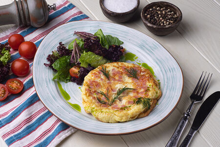 Омлет с ветчиной