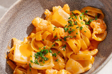 Тальятелле с морепродуктами 