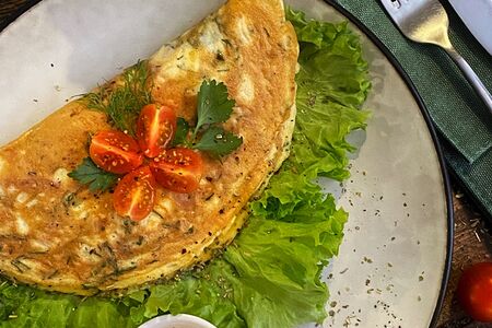 Омлет с ветчиной и сыром