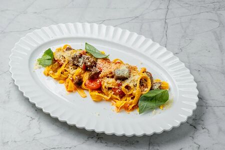 Тальятелле с говядиной