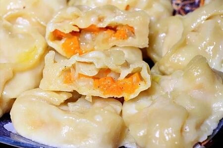 Манты с тыквой