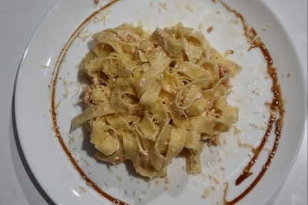 Паста с лососем