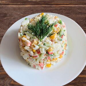 Салат крабовые палочки