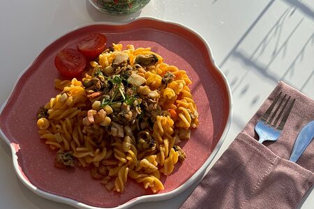 Паста с морепродуктами 