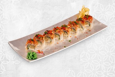 Ролл Абури с угрем