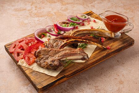 Шашлык из бараньей корейки