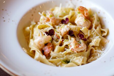 Паста с креветками