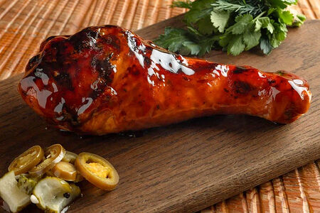 Запеченная голень индейки с соусом унаги