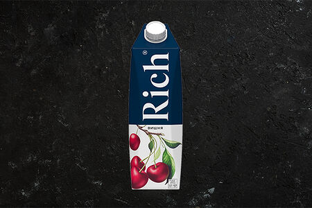 Сок Rich Вишневый пакет. 1 л