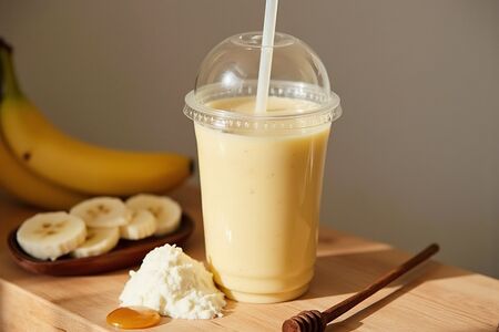 Творожно-банановый шейк