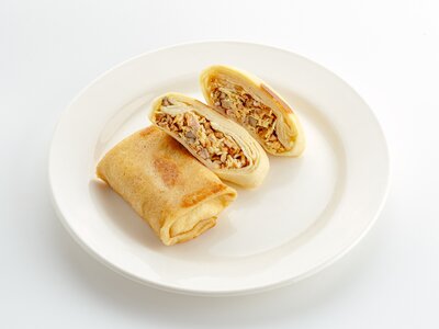 Блины с курицей и грибами