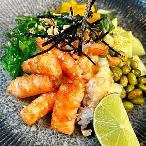 Poke с креветками 
