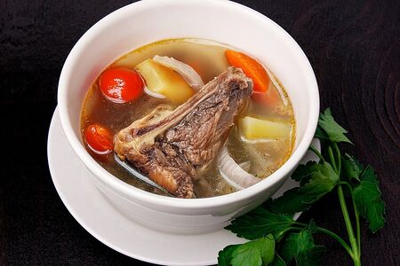 Жареная шурпа из баранины