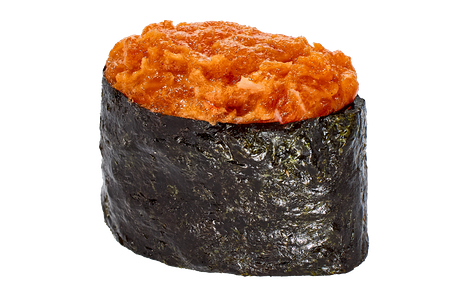 Гункан с лососем