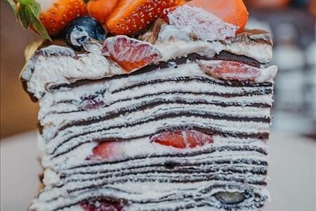 Торт Блинный шоколадный 1/8