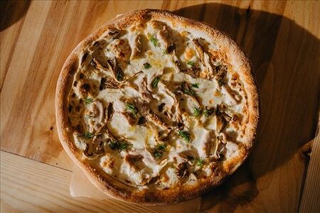 Пицца с курицей и грибами х