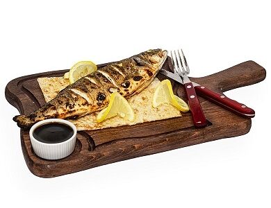 Сибас на углях