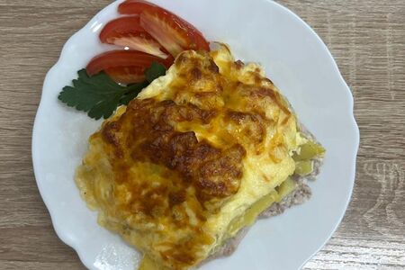 Свинина отбивная запеченная с картофелем
