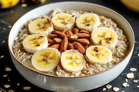 Каша овсяная на кокосовом молоке 