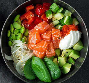 Поке с лососем