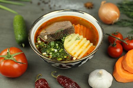 Шурпа с говядиной