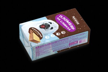 Пломбир на сливках (шоколадный брикет)