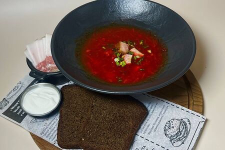 Борщ на свиных ребрах