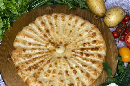 Пирог с картошкой большой 