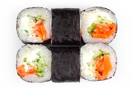 Лосось и огурец