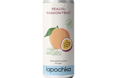 Напиток среднегазированный Lapochka Персик + Маракуйя