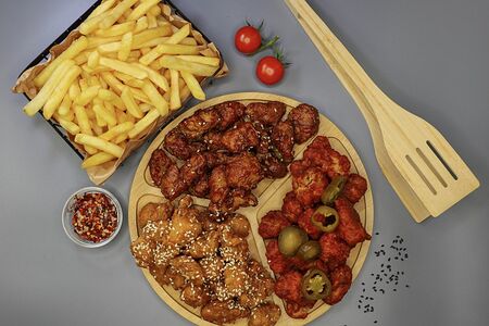 Большое комбо 3 курочки 2 картофель фри