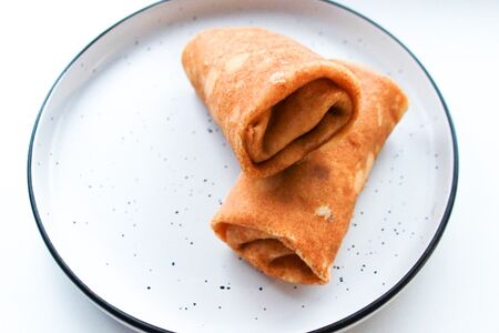  Блинчики с ветчиной и сыром