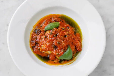 Спинка трески по-лигурийски