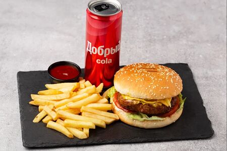 Комбо Хитбургер классический с телятиной