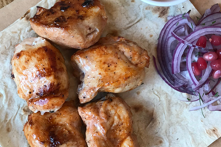 Шашлык из куриного бедра