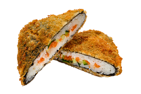 Онигири темпура с лососем